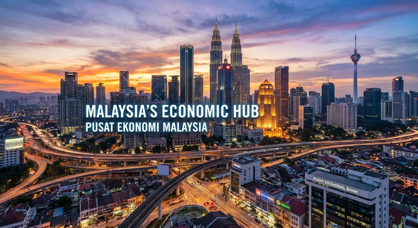 A view of the Kuala Lumpur skyline, symbolising Malaysia's economic hub.